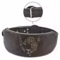 کمربند بدنسازی لیپارد عرض سگک 6cm مدل ELM-404C0411 سگکی قهوه ای