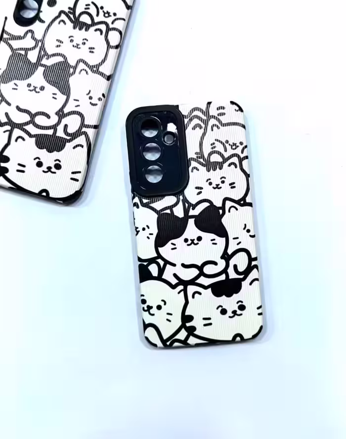 قاب فانتزی کبریتی طرح گربه سامسونگ A54Samsung A54 fantasy match frame with cat design