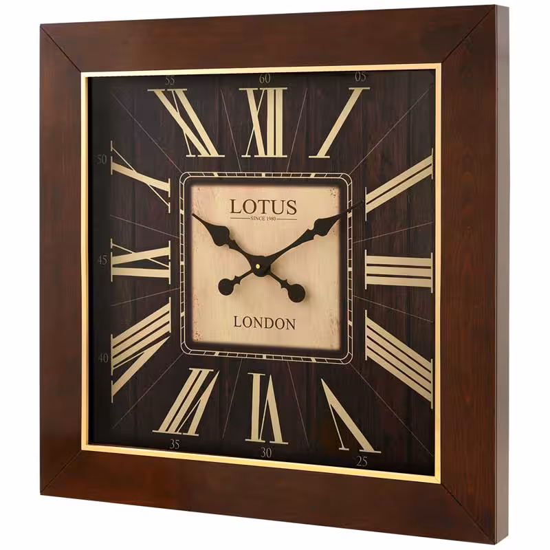 ساعت ديواری چوبی لوتوس کد محصول: W-9923-SUMNER