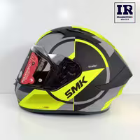 کلاه کاسکت فک ثابت استلار SMK مدل stage - مشکی فسفری