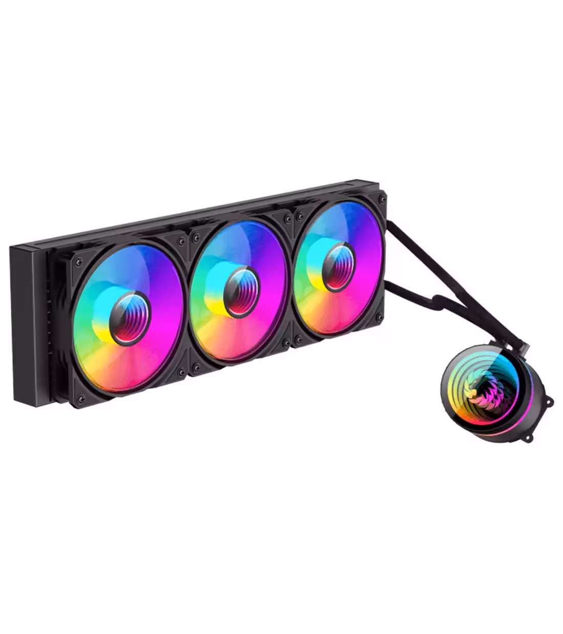 خنک کننده مایع پردازنده گیم مکس IceBurg 360 Infinity Black