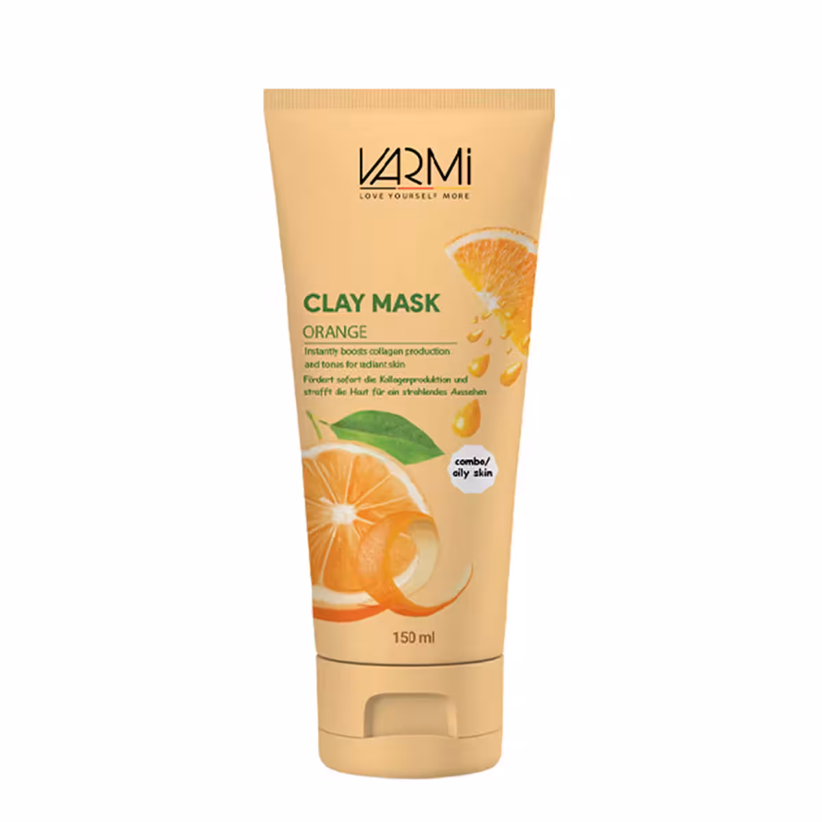 ماسک صورت خاک رسی پرتقال حجم 150 میلی لیتر وارمی