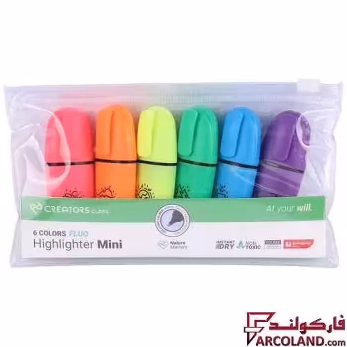 ماژیک هایلایتر مینی کریتورز کلاس Creators Class Lumo Mini-HLF بسته 6 عددی