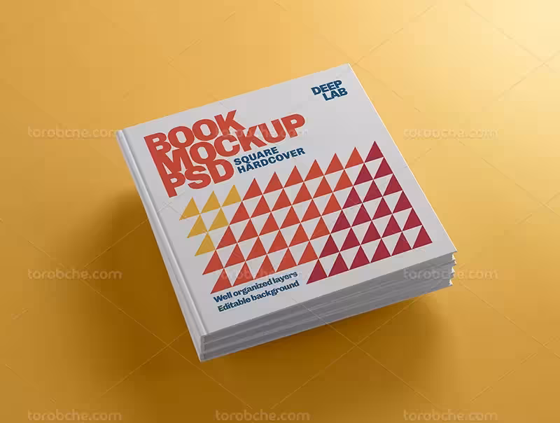 فایل موکاپ جلد کتاب لایه باز | گرافیک با طعم تربچه