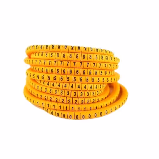 شماره سیم حلقه ای یا گرد 0 تا 9 برای سیم 4 تا 6 کد EC2