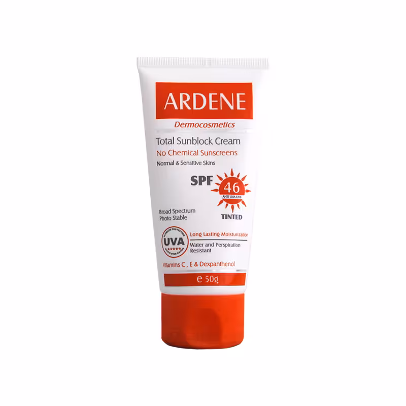 کرم ضد آفتاب رنگی SPF46 و مرطوب کننده آردن 50 میلی لیتر