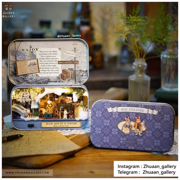 خونه عروسکی ساختنی مدل ROAM AROUND IN WINTER خرگوشی