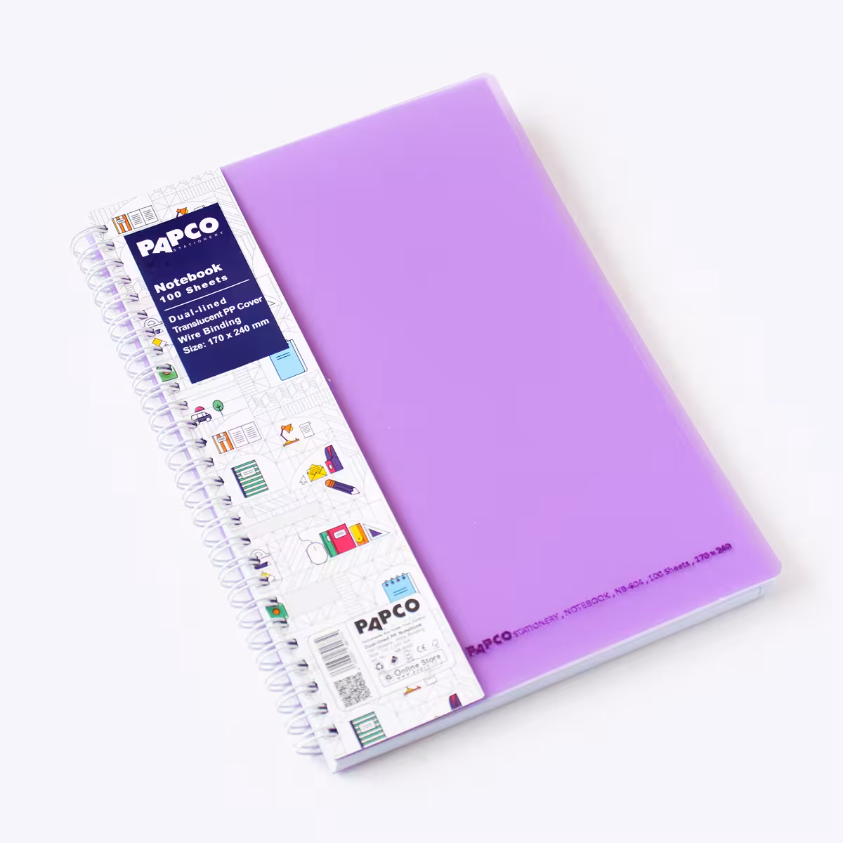 دفتر زبان انگلیسی دو خط یاسی پاپکو (PAPCO)