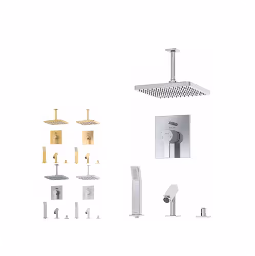 شیر دوش حمام توکار کلار مدل فلت کلاسیک تیپ 5