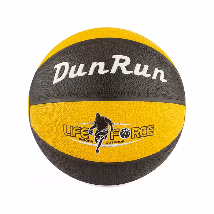 توپ بسکتبال سالنی و خیابانی DZH dunrun | مشکی/زرد