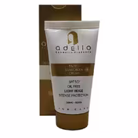 کرم ضد آفتاب رنگی مناسب پوست چرب ادلیو ADELIO SUNSCREEN SPF 50  OIL FREE 50 ML