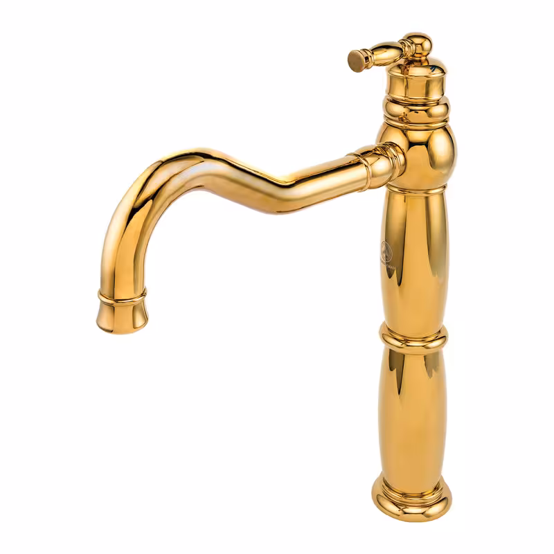 شیر ظرفشویی آشپزخانه قهرمان مدل آنتیک طلایی (60 ماه گارانتی)