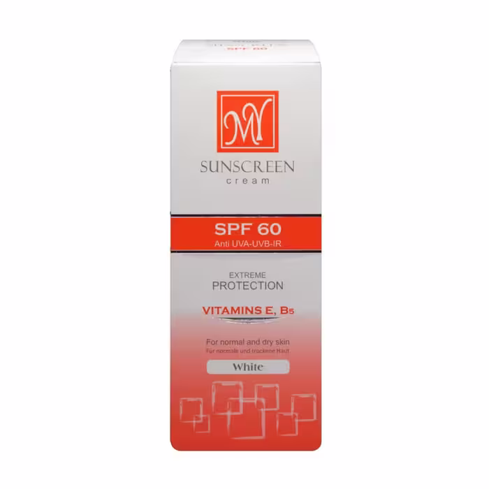 کرم ضد آفتاب مای spf60 مدل بی رنگ مناسب پوست معمولی وخشک حجم 50 میل