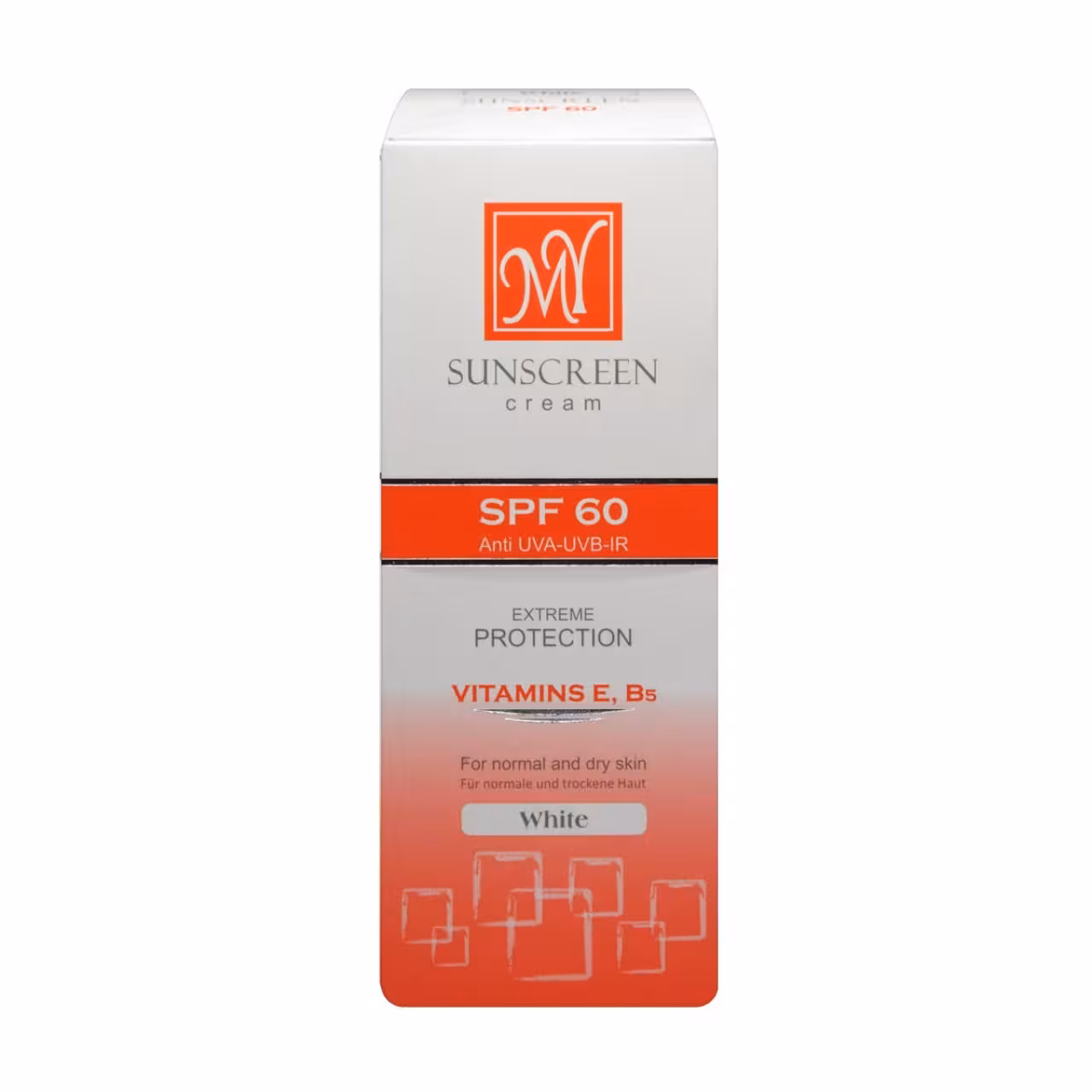 کرم ضد آفتاب مای spf60 مدل بی رنگ مناسب پوست معمولی وخشک حجم 50 میل