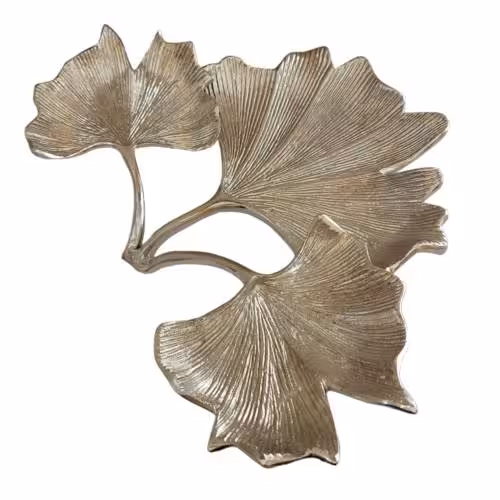 شیرینی خوری آلومينيومي مدل برگ مرداب 3 تايي