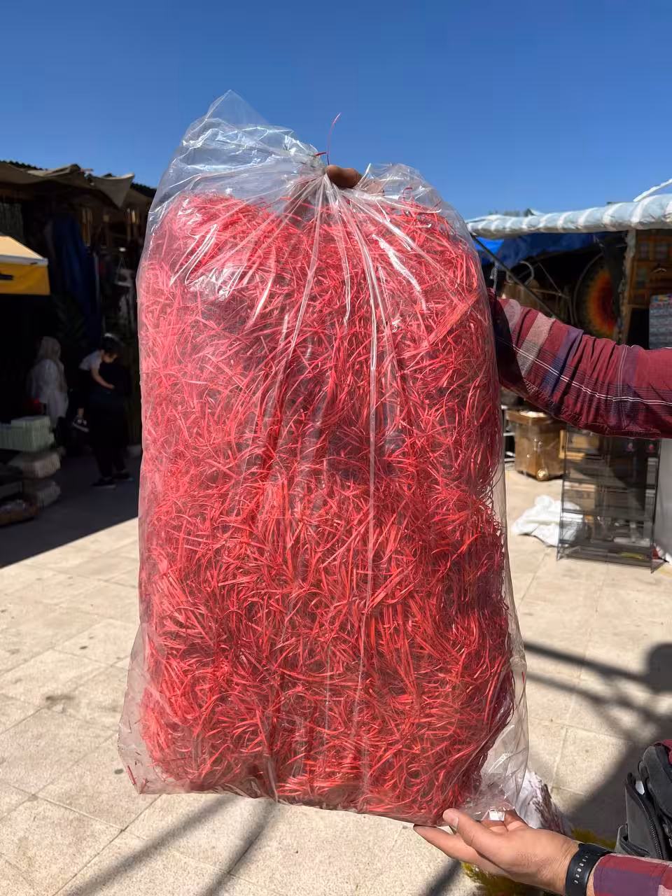 پوشال چوبی سایز بزرگ قرمز