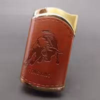 فندک روکش چرم طرح دار