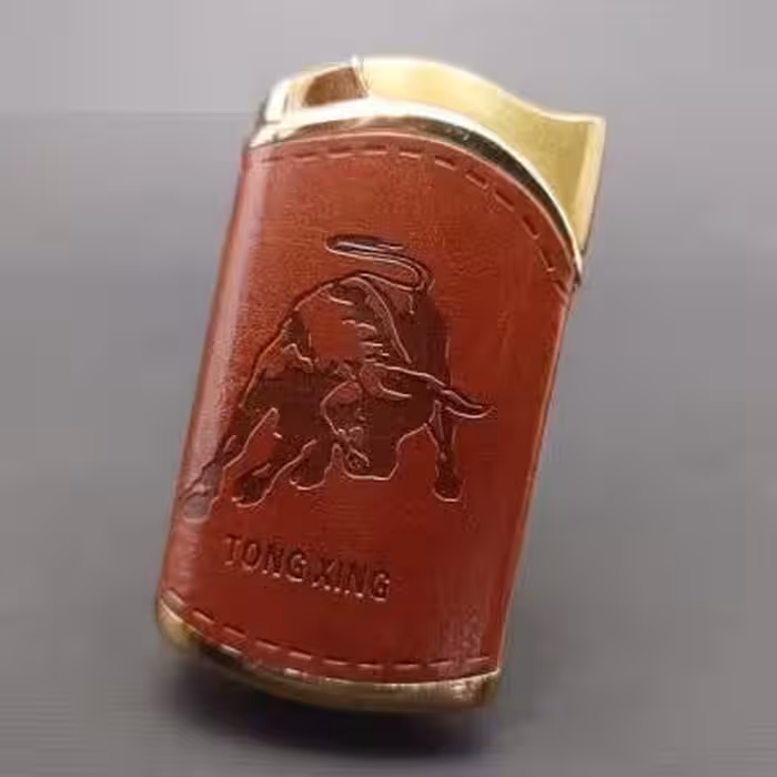 فندک روکش چرم طرح دار