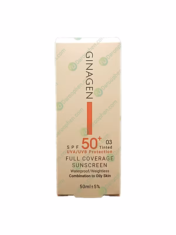 کرم ضد آفتاب ژیناژن پوست چرب SPF50