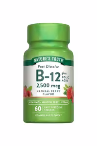 قرص زیر زبانی ویتامین B12 مقدار 2500 میکروگرم Nature's Truth ـ بسته 60 عددی