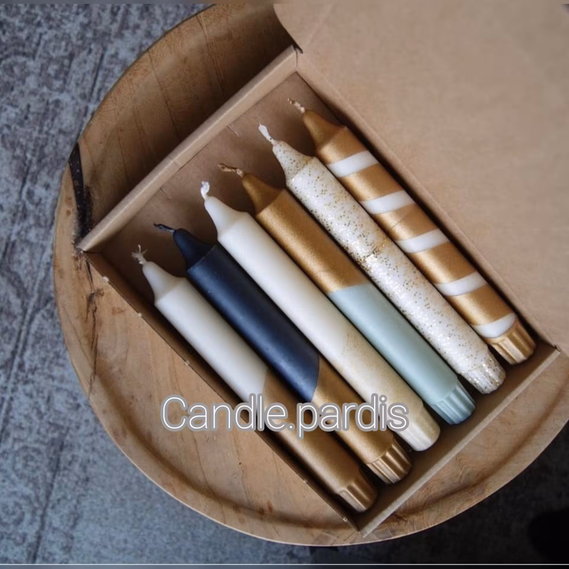 شمع تزیینی قلمی .رنگ امیزی 2