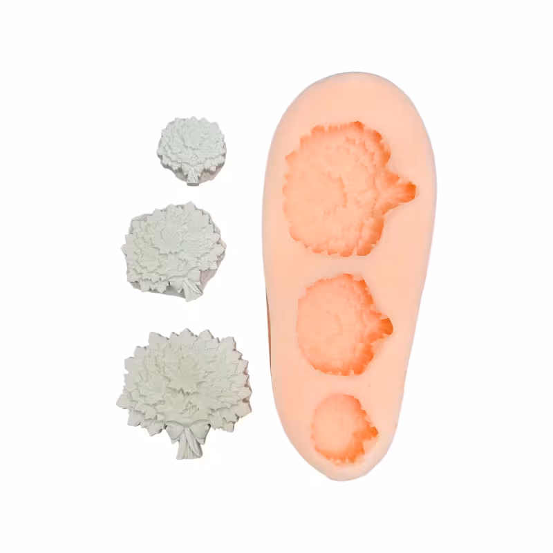 قالب سیلیکونی شیت دسته برگ 2-3-4 سانت