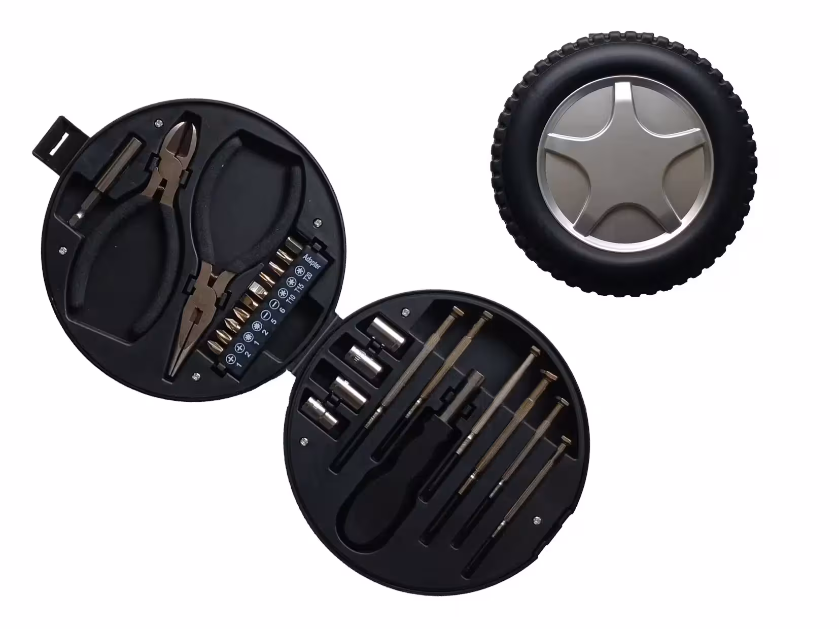 جعبه ابزار طرح تایر لاستیک 24 تکه 2 انبر