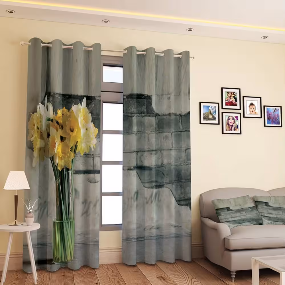 پرده پانچی کد 529 (طرح گل)