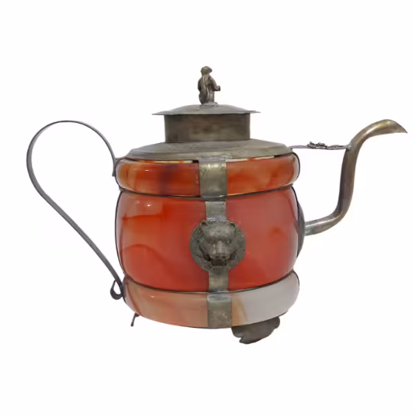 قوری سنگ عقیق قرمز زاور ورشو