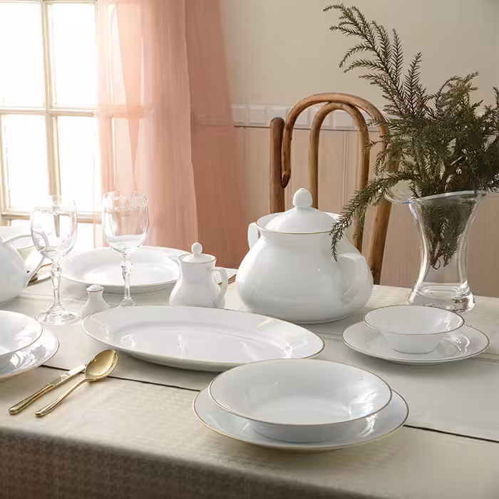 سرویس چینی زرین طرح لومیو 108 پارچه