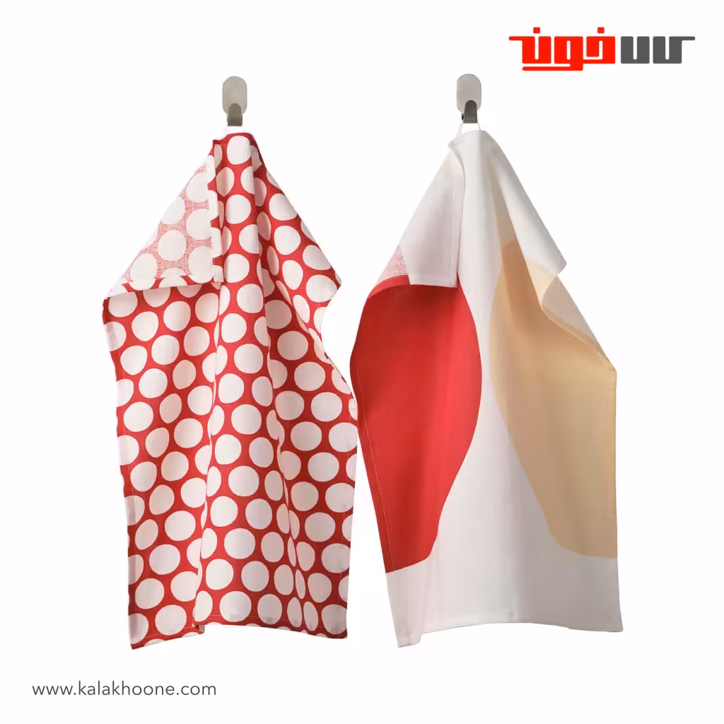 ست 2 تایی دستمال آشپزخانه ایکیا مدل SNÖKRABBA