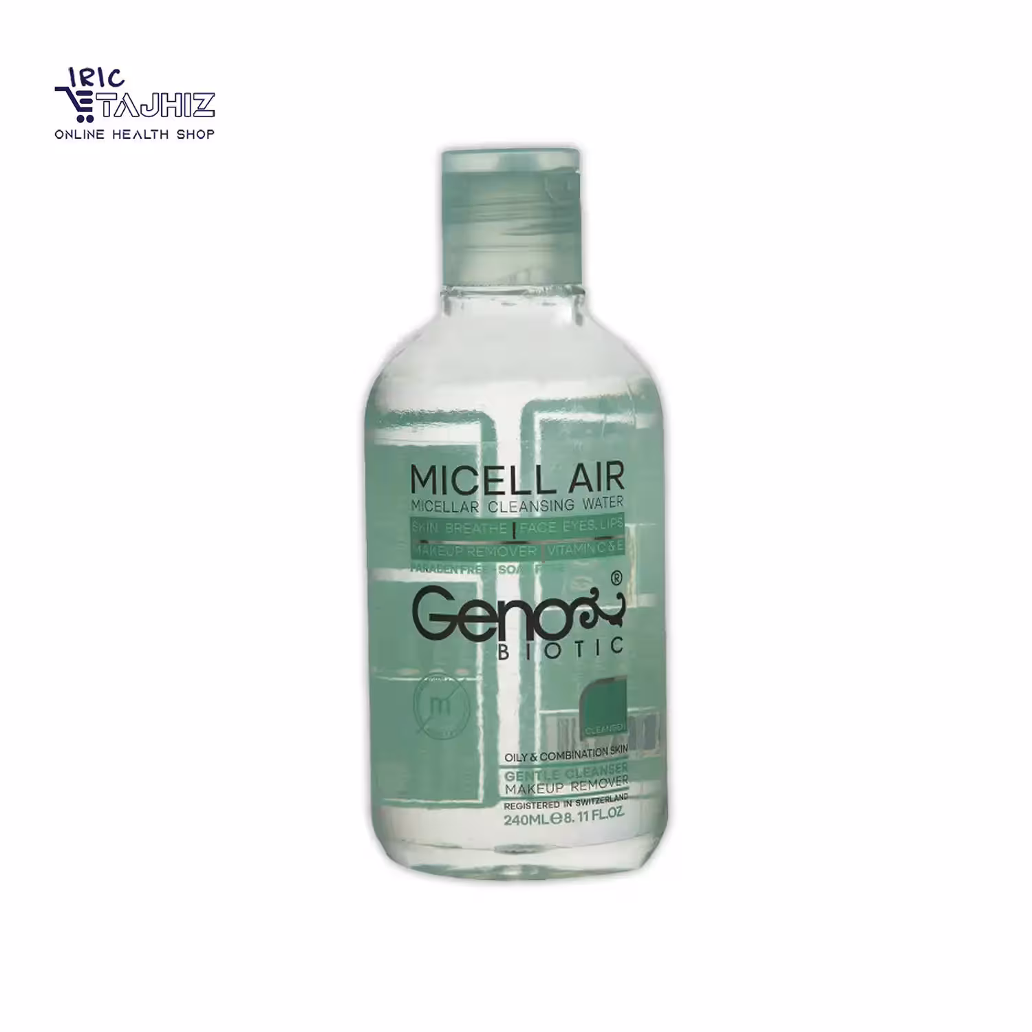 محلول پاک کننده آرایش پوست چرب ژنوبایوتیک Geno Biotic حجم 240 میلی لیتر