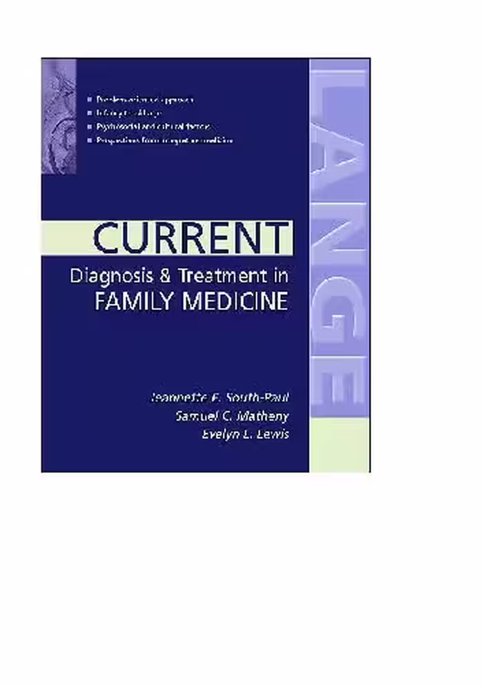 خرید و دانلود نسخه کامل کتاب Current Diagnosis &amp; Treatment In Family Medicine