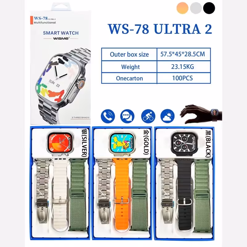 ساعت هوشمند مدل WISME WS-78 Ultra 2