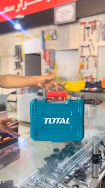 دریل شارژی توتال 12وات با لوازم