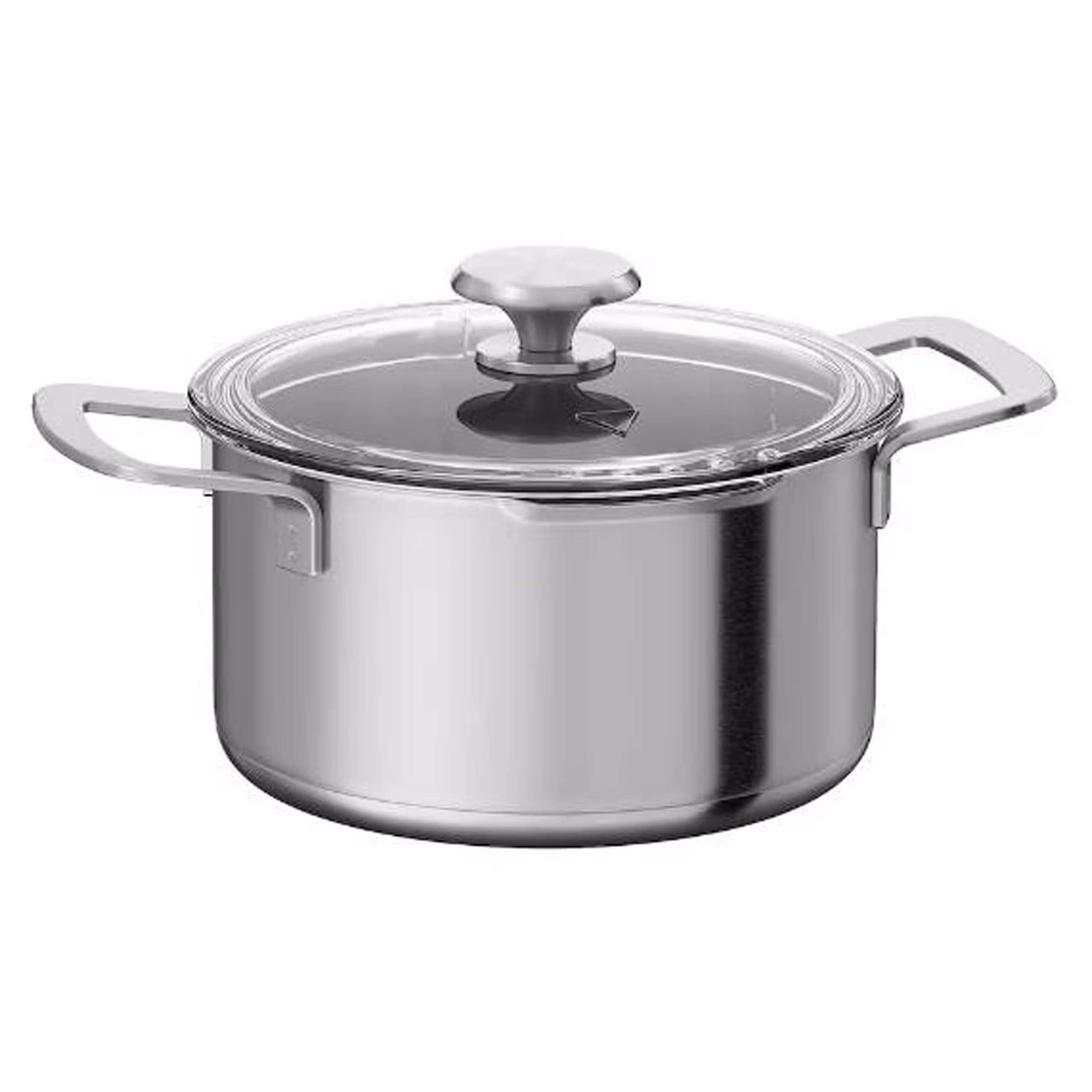 ?????? ?? ???? ????? ?? ???/???? ????? HEMKOMST Pot with lid, stainless steel/glass