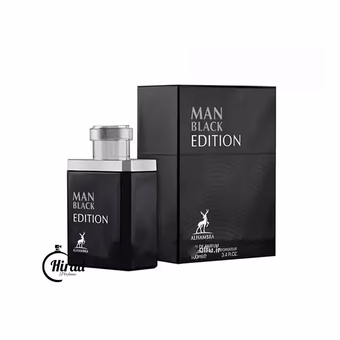 خرید عطر ادکلن من بلک ادیشن الحمبرا رایحه مونت بلنک لجند - هیراد پرفیوم