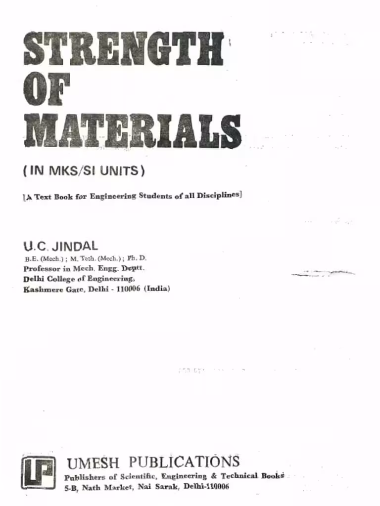  دانلود کتاب Strength of Material, 1989 - دانلود کتاب های دانشگاهی