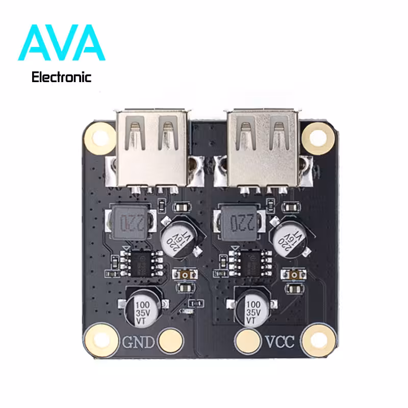 ماژول مبدل ولتاژ 6 الی 32 ولت به 5V 2A با دو خروجی USB