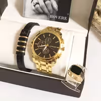 ست مردانه ساعت و دستبند و انگشتر 415470570