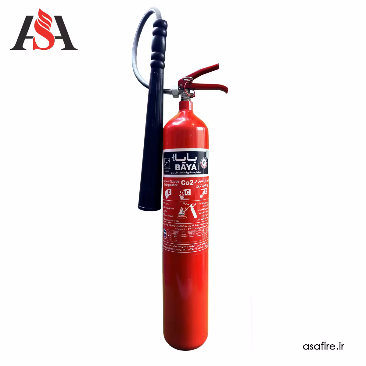 کپسول آتش نشانی 6 کیلوگرم CO2 بایا