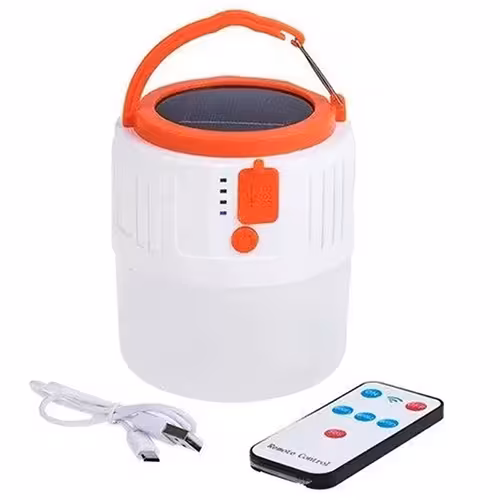 لامپ شارژی خورشیدی مدل HS-V65  ‏HS-V65 Super Bright Solar LED Bulbs