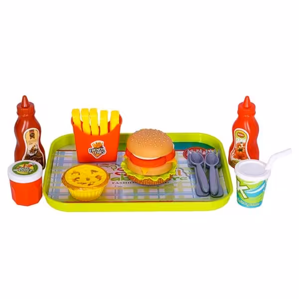 ست فست فود همبرگر پازلی 605-1