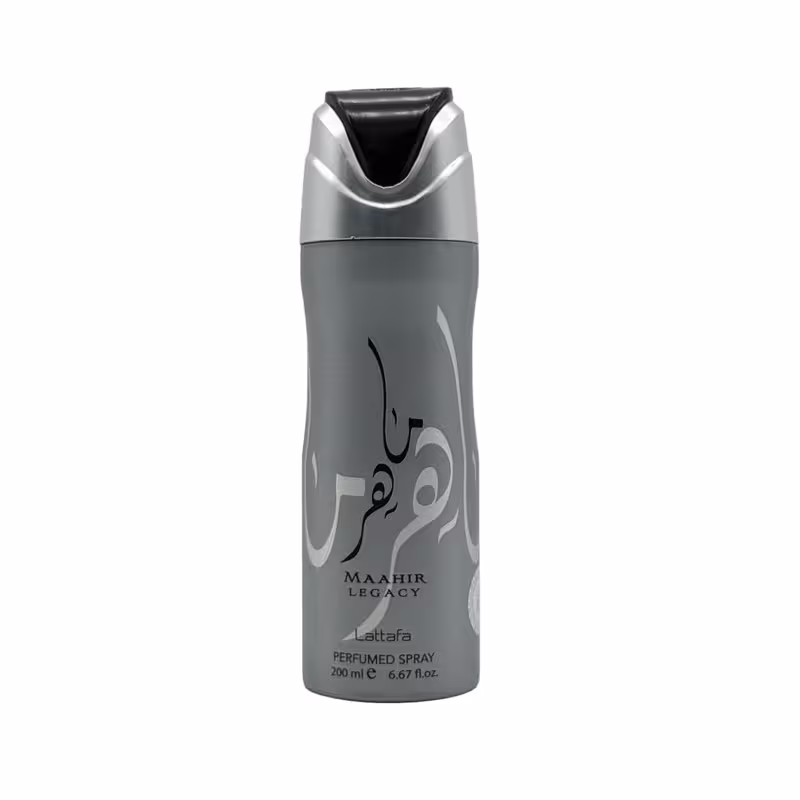 اسپری خوشبو کننده بدن مردانه لطافه مدل ماهر حجم 200 میلی لیتر