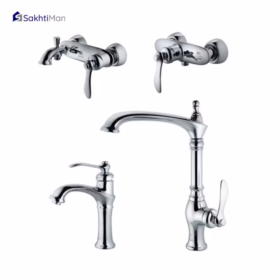 ست شیرآلات درخشان مدل لوتوس