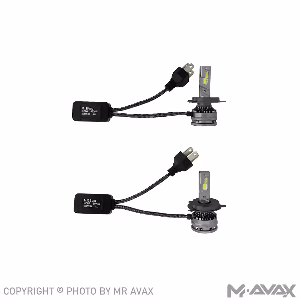 هدلایت لنزو مدل M125 PRO با پایه 6000K H4 (دو عددی) - مستر آواکس