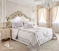 روتختی عروس دونفره طرح فلورین 9 تکه استخوانی