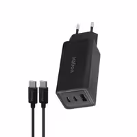 شارژر دیواری QC3.0/PD 65W هترون مدل HWC3651PQ   کابل Type-C