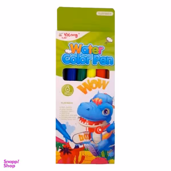 ماژیک رنگ آمیزی 6 رنگ یالونگ مدل YL201822