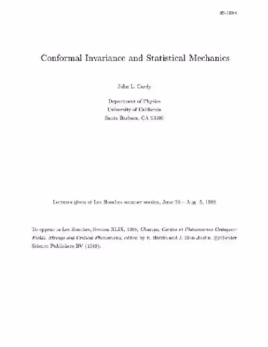 خرید و دانلود نسخه کامل کتاب Conformal invariance and statistical mechanics
